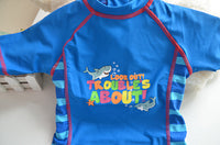 Load image into Gallery viewer, Baby Kid Boys Letters Animals Print Rompers Swimwears Wholesale 22042213
