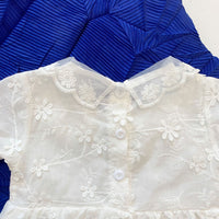 Load image into Gallery viewer, Baby Kid Girls Solid Color Flower Embroidered Rompers Wholesale 220422138
