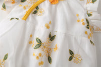 Load image into Gallery viewer, Baby Girls Flower Embroidered Rompers Wholesale 220422140
