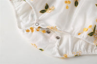 Load image into Gallery viewer, Baby Girls Flower Embroidered Rompers Wholesale 220422140
