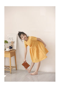 Load image into Gallery viewer, Kid Girls Solid Color Dresses Wholesale 220422156
