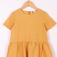 Load image into Gallery viewer, Kid Girls Solid Color Dresses Wholesale 220422156
