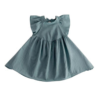 Load image into Gallery viewer, Baby Kid Girls Solid Color Dresses Wholesale 220422162
