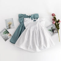 Load image into Gallery viewer, Baby Kid Girls Solid Color Dresses Wholesale 220422162
