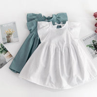 Load image into Gallery viewer, Baby Kid Girls Solid Color Dresses Wholesale 220422162
