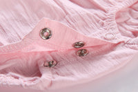 Load image into Gallery viewer, Baby Kid Girls Solid Color Rompers And Hats Wholesale 22042218
