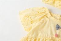 Load image into Gallery viewer, Baby Girls Solid Color Bow Rompers Wholesale 220422183
