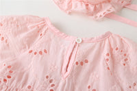 Load image into Gallery viewer, Baby Girls Solid Color Bow Rompers Wholesale 220422183
