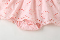 Load image into Gallery viewer, Baby Girls Solid Color Bow Rompers Wholesale 220422183
