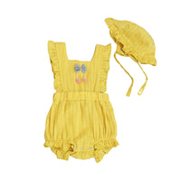 Load image into Gallery viewer, Baby Girls Solid Color Bow Rompers Wholesale 220422186
