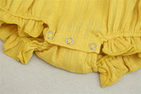 Load image into Gallery viewer, Baby Girls Solid Color Bow Rompers Wholesale 220422186
