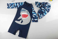 Load image into Gallery viewer, Baby Kid Boys Animals Cartoon Print Beach Jumpsuits Swimwears Wholesale 22042219
