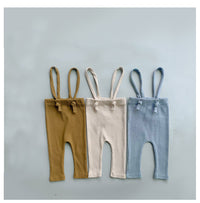 Load image into Gallery viewer, Baby Unisex Solid Color Muslin&amp;Ribbed Pants Wholesale 220422195
