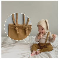 Load image into Gallery viewer, Baby Unisex Solid Color Muslin&amp;Ribbed Pants Wholesale 220422195
