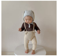 Load image into Gallery viewer, Baby Unisex Solid Color Muslin&amp;Ribbed Pants Wholesale 220422195

