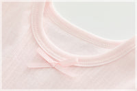 Load image into Gallery viewer, 2 Pieces Set Baby Kid Big Kid Girls Letters Cartoon Bow Print Tank Tops And Pants Sleepwears Wholesale 220422236
