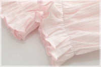 Load image into Gallery viewer, 2 Pieces Set Baby Kid Big Kid Girls Letters Cartoon Bow Print Tank Tops And Pants Sleepwears Wholesale 220422236
