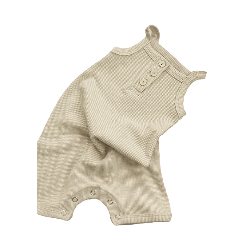 Baby Unisex Solid Color Jumpsuits Wholesale 220422304