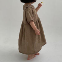 Load image into Gallery viewer, Baby Kid Girls Solid Color Dresses Wholesale 220422305
