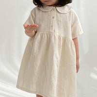 Load image into Gallery viewer, Baby Kid Girls Solid Color Dresses Wholesale 220422305
