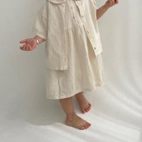 Load image into Gallery viewer, Baby Kid Girls Solid Color Dresses Wholesale 220422305
