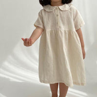 Load image into Gallery viewer, Baby Kid Girls Solid Color Dresses Wholesale 220422305
