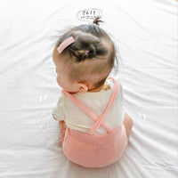 Load image into Gallery viewer, Baby Girls Solid Color Muslin&amp;Ribbed Rompers Wholesale 220422326
