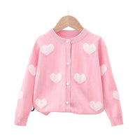 Load image into Gallery viewer, Baby Kid Girls Love heart Cardigan Wholesale 220422327
