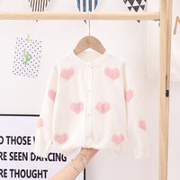Load image into Gallery viewer, Baby Kid Girls Love heart Cardigan Wholesale 220422327
