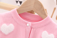 Load image into Gallery viewer, Baby Kid Girls Love heart Cardigan Wholesale 220422327

