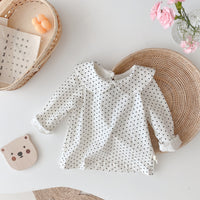 Load image into Gallery viewer, Baby Kid Girls Solid Color Polka dots Tops Wholesale 220422343
