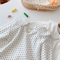 Load image into Gallery viewer, Baby Kid Girls Solid Color Polka dots Tops Wholesale 220422343
