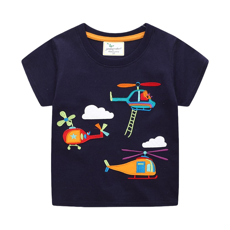 Baby Kid Unisex Cartoon Embroidered T-Shirts Wholesale 220422357