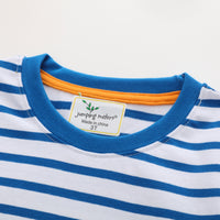 Load image into Gallery viewer, Baby Kid Unisex Striped Animals Embroidered T-Shirts Wholesale 220422358

