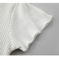 Load image into Gallery viewer, 2 Pieces Set Kid Big Kid Girls Solid Color T-Shirts And Checked Jumpsuits Wholesale 220422373
