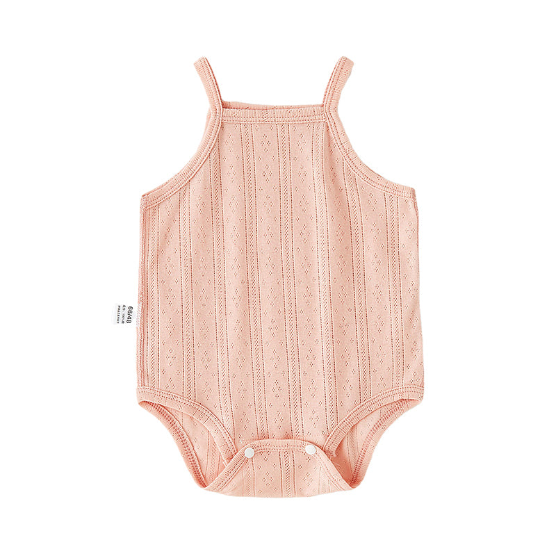 Baby Unisex Solid Color Rompers Wholesale 220422404