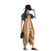 Load image into Gallery viewer, 2 Pieces Set Kid Big Kid Girls Solid Color T-Shirts And Jumpsuits Wholesale 220422418
