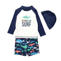 Load image into Gallery viewer, Baby Kid Boys Color-blocking Animals Sports Swimwears Wholesale 22042243
