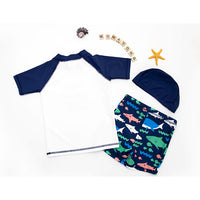 Load image into Gallery viewer, Baby Kid Boys Color-blocking Animals Sports Swimwears Wholesale 22042243
