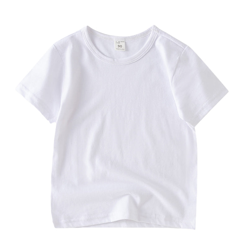 Baby Kid Unisex Solid Color T-Shirts Wholesale 220422446