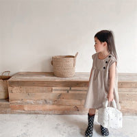 Load image into Gallery viewer, Baby Kid Girls Solid Color Dresses Wholesale 220422452
