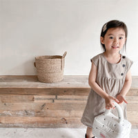 Load image into Gallery viewer, Baby Kid Girls Solid Color Dresses Wholesale 220422452
