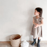 Load image into Gallery viewer, Baby Kid Girls Solid Color Dresses Wholesale 220422452
