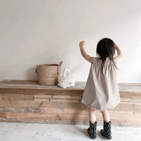 Load image into Gallery viewer, Baby Kid Girls Solid Color Dresses Wholesale 220422452
