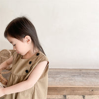 Load image into Gallery viewer, Baby Kid Girls Solid Color Dresses Wholesale 220422452
