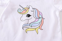 Load image into Gallery viewer, Kid Girls Unicorn T-Shirts Wholesale 220422455
