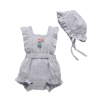 Load image into Gallery viewer, Baby Girls Solid Color Rompers Wholesale 22042246
