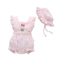 Load image into Gallery viewer, Baby Girls Solid Color Rompers Wholesale 22042246
