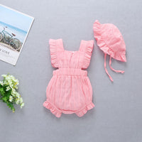 Load image into Gallery viewer, Baby Girls Solid Color Rompers Wholesale 22042246
