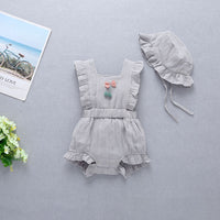 Load image into Gallery viewer, Baby Girls Solid Color Rompers Wholesale 22042246
